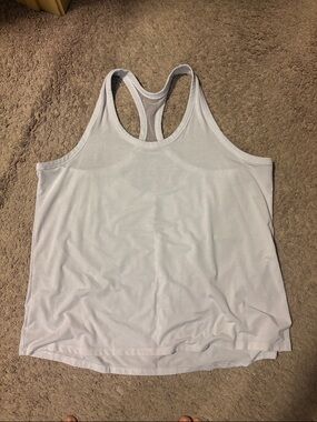 Athletic Works White Racerback Active Tank